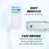 Lingito Mini Travel Toothbrushes with Cover, Soft Toothbrush for Camping, Interlock Folding Travel Size (7 Pack)