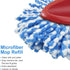 5 Pack Spin Mop Heads Replacement, Blue RinseClean Spin Mop Refill for Ocedar 2 Tank System Triangle Mop-Head