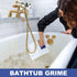 Handled Bath Scrubber, Heavy Duty Cleaning Sponge Scrub Brush, Non-Scratch for Shower and Tile
