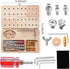 U Tag It 36-Hole Wooden Pegboard for Finger Dexterity, Upgraded Wooden Hand Therapy Peg Board with Multifunctional Test