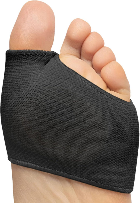 ZenToes Metatarsal Pads for Men and Women, Ball of Foot Pain Relief Cushions with Gel Inserts - Small, Black