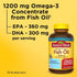 Nature Made Fish Oil Omega 3 Supplements - 1200 mg Softgels for Healthy Heart, Brain, Eye Support, 100 Softgels