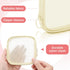 Weewooday 4 Pcs Mesh Makeup Bag, Mini Portable Cosmetic Travel Toiletry Pouch with Zipper for Daily Accessories (Beige,