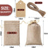 Homum 25Pcs Premium Burlap Gift Bags with Drawstring, 4x6 Inch Reusable Linen Sacks for Wedding Favors, Christmas
