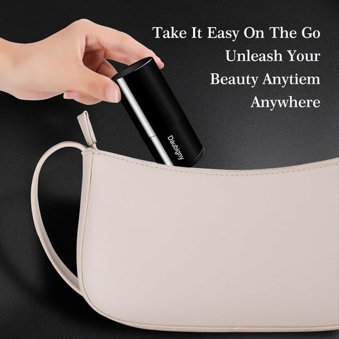Retractable Kabuki Makeup Brush, Daubigny Travel Foundation Brush for Powder, Blush, and Bronzer