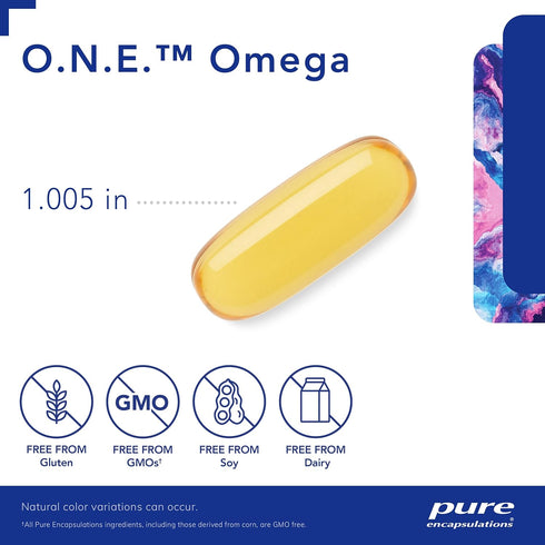 Pure Encapsulations O.N.E. Omega Fish Oil Supplement, 30 Softgel Capsules for Heart Health