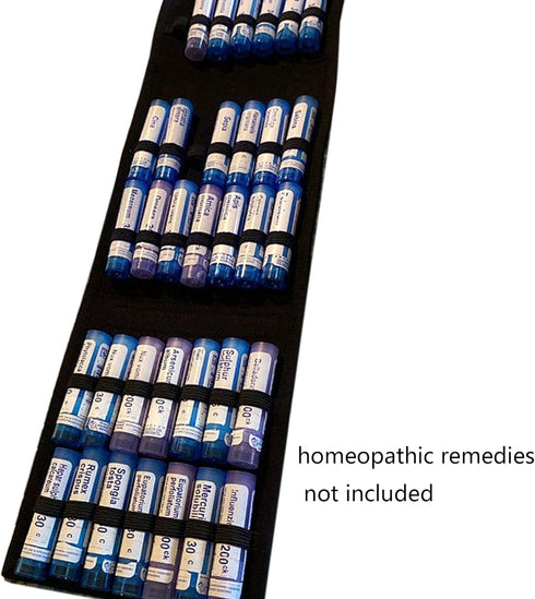 Foldable Homeopathy Storage Case, Homeopathy Organizer Box Kit for 42 Tubes