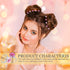 Xinnun 48 Pieces Rhinestone Hair Clips, Spiral Twist Hairpins with Crystal Metal Base for Wedding Bridal Prom Party