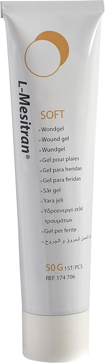L-Mesitran Honey Wound Gel – 1.75 oz, Promotes Faster Healing for Cuts, Burns & Post-Surgical Wounds