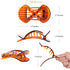 RC ROCHE ORNAMENT 6 Pcs Womens Cross Bow Side Slide In Curve Comb - Durable Strong Hold Medium Brown