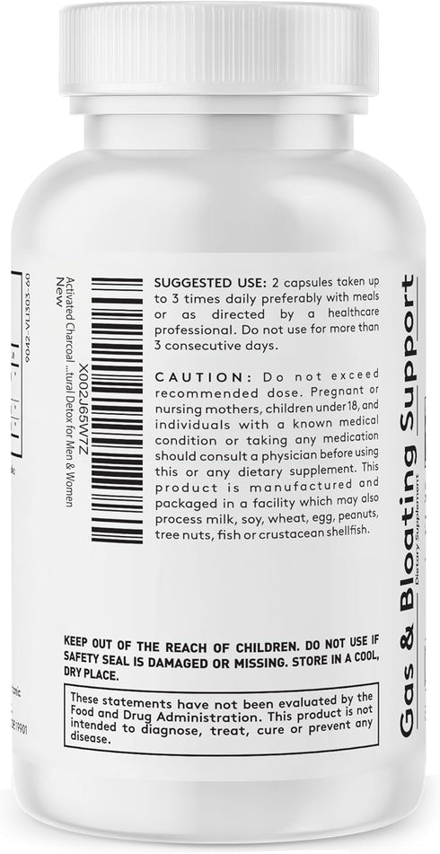 Youth & Tonic 3X Belly Bloating Pills, 150 Capsules for Puffiness, Water Debloat, Stomach, Gut & Colon Cleanse Detox