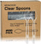 200 Count Heavy Weight Clear Plastic Spoons, Disposable Cutlery for Parties and Events