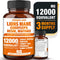 Mushroom Complex 12000mg Capsules - Lions Mane, Cordyceps, Reishi, Maitake for Brain Boost, Memory, Energy, and Immune