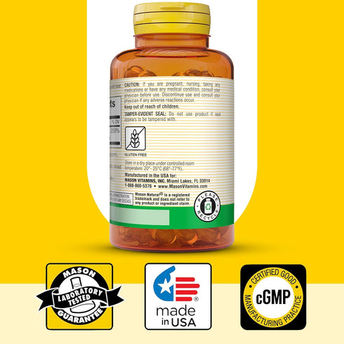 MASON NATURAL Vitamin D3 2,000 IU Ultra Strength, Supports Bone Density & Immune Health, 60 Softgels, 3 Pack
