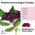 Sambucus Elderberry Immune Gummies, 120 Gummies, Daily Support with Vitamin C, D3, Zinc, Gluten Free Non-GMO
