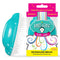Knot Genie Teeny Detangling Hair Brush for Kids (Aquamarine Dream) - Perfect for Curly Hair