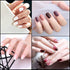 Square Nail Tips Half Cover, 500Pcs Clear Acrylic French Short False Nails with Box