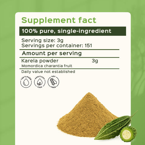 Botanical Bitter Melon Powder (Momordica Charantia/Karela Fruit Powder) by bixa - 200g / 7 Oz