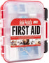 M2 BASICS 350 Piece Professional Emergency First Aid Kit | Hard Case, Dual Layer, Wall Mountable for Home, Office,