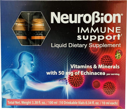 Neurobion Immune Support with Echinacea & Zinc, 10 vials x 10 ml
