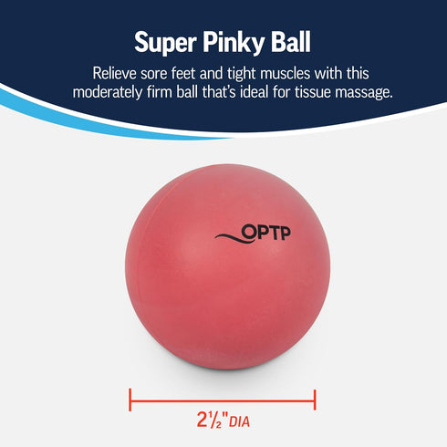OPTP Super Pinky Ball – Deep Tissue Massage Ball for Back Pain, Shoulder Tension Relief