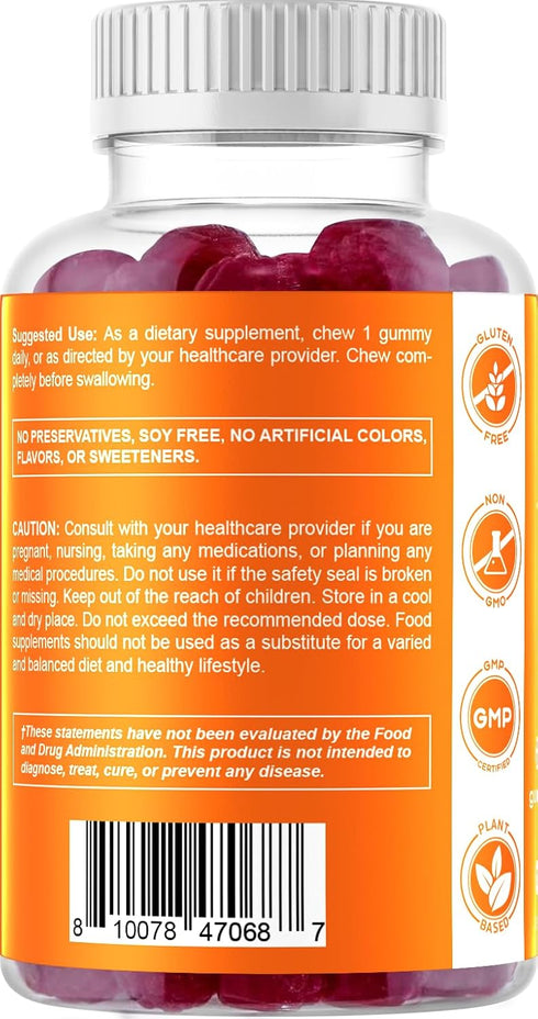 Vitamatic Vitamin D3 Gummies – 5000 IU Per Gummy – 60 Gummies Total