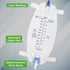 Easy-Tap Leg Bag Urinary Drainage Bag, 1000ml, Anti-Reflux Valve, Cloth Straps, Easy Flip Drain, Pack of 3