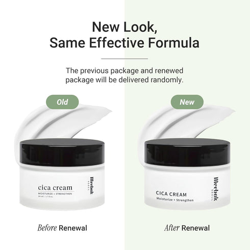 Meebak Cica Cream | Daily Repair Moisturizer with Niacinamide, Ceramide, & Retinol for Sensitive Skin