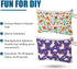 Weewooday Cosmetic Bags Multipurpose DIY Sublimation Blanks, Iron on Transfer Zipper Canvas Makeup Pouch for Travel