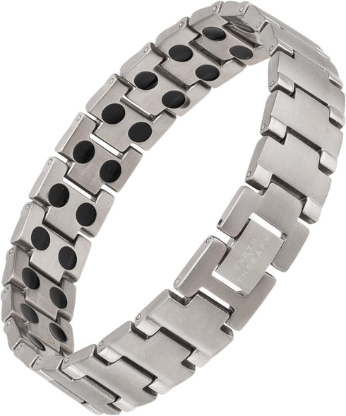 Pure Titanium Magnetic Bracelet - Elegant Pain Relief Jewelry with 48 Magnets, 3.8 Oz