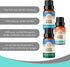 GuruNanda Breathe Essential Oil Set (Pack of 3 x 0.34 Fl Oz) - 100% Pure & Natural Diffuser Oils for Aromatherapy