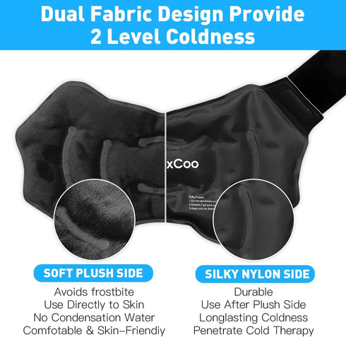 2 Ankle Ice Pack Wrap for Swelling, Reusable Gel Ice Pack for Ankle Injuries, Cold Compress Therapy for Foot Pain