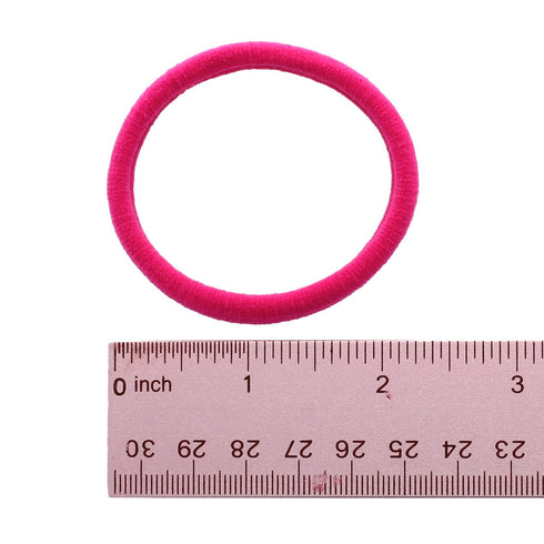 My Lello Large Thick Premium Elastic Ponytail Holder Seamless Hair Bands Red, 100pcs