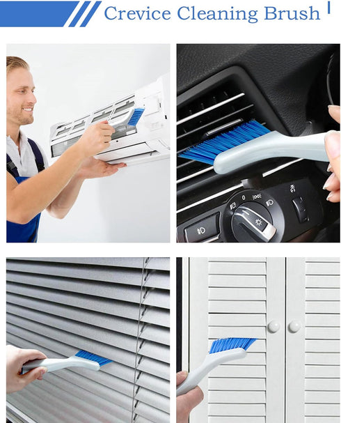 WENSTIER 4 Set PCS Multi Purpose Small Crevice Cleaning Brushes for Tight Narrow Space, Small Scrub Brush for Scrubbing