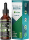 Extra Strength Biotin Liquid Drops | 10,000mcg | Organic Berry Flavor | 60 Servings | Vegan Formula for Hair Growth,