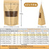 Blisstime 100 Pack Stand Up Pouch, Self-seal Kraft Paper Bags with Matte Window, Resealable Bags for Small Business