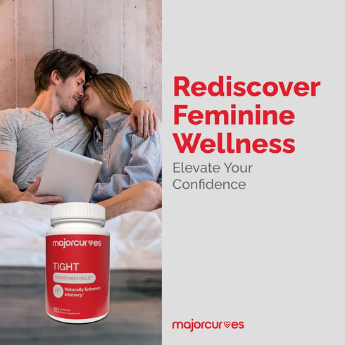 Major Curves Vaginal Tightening Pills Feminine Support Supplement for Tone, Moisture & Intimate Wellness V Rejuvenation