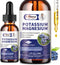2 Pack Potassium Magnesium Supplement Liquid - 500mg Calm Magnesium & 99mg Potassium for Energy & Immune Support