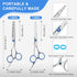Hair Cutting Scissors and Thinning Shears - 6.5in Professional Stainless Steel Barber Scissors for Men, Women, Kids