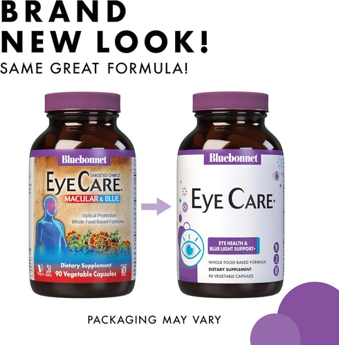Bluebonnet Nutrition Targeted Choice Eye Care - 90 Count, Supports Eye Health, Gluten & Dairy Free, Vegan