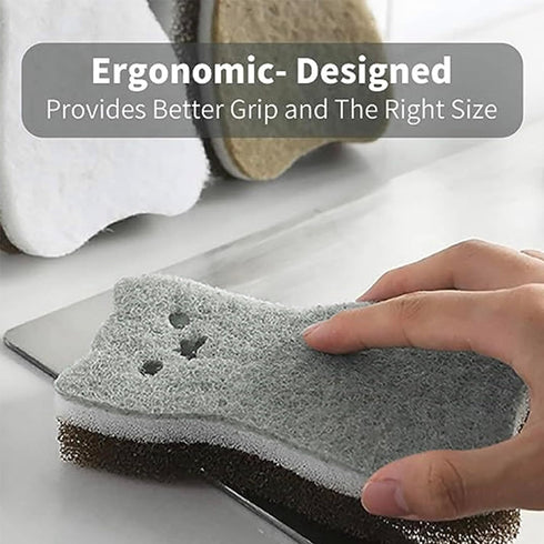NUTRALSWAN sponges-6) Kitchen Sponges Reusable, Dish Sponge for Washing Dishes, Compostable Sponges for Cleaning