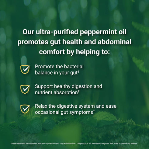 IBgard Gut Health Supplement, Peppermint Oil Capsules for Abdominal Comfort, 12 Capsules (Packaging May Vary).