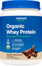 Nutricost Organic Whey Protein Concentrate, Double Chocolate Flavored, Gluten-Free, Non-GMO (1LB)