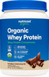Nutricost Organic Whey Protein Concentrate, Double Chocolate Flavored, Gluten-Free, Non-GMO (1LB)