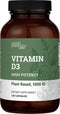 Vegan Vitamin D3 5000 IU Supplement - High Potency D3 for Immune Health & Strong Bones Support - 120 Capsules