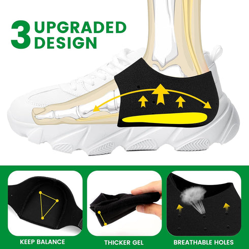Bukihome Plantar Fasciitis Gel Heel Protectors - Heel Cups for Men and Women, Pain Relief Inserts for Achilles