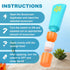 Summer 2Pcs MONVIE Sunscreen Applicator, Refillable and Spill Proof Kids Sunscreen Lotion Applicator with Soft Foam