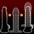 MENABLE Penis Sleeve Cock Sleeve Adult Sex Toys for Men, Transparent Penis Extender Girth Extension Enhancer