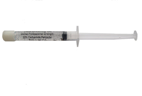 Teeth Whitening Gel Syringe Dispensers, 22% Carbamide Peroxide, 10 Tooth Bleaching Gel 3ml Syringes