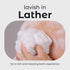 MainBasics Bath Shower Loofah Sponge Pouf - Body Scrubber Exfoliator, Set of 3, Airy Blossom